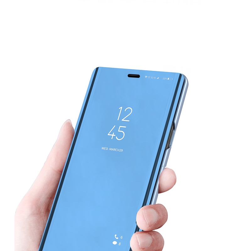 Bao Da Điện Thoại Nắp Gương Gập Thông Minh Sang Trọng Cho iPhone 11 Pro Max XS X 8 7 Plus