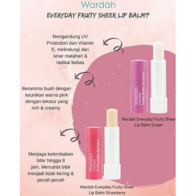 (hàng Mới Về) Son Dưỡng Môi Wardah Everyday Hương Trái Cây | BigBuy360 - bigbuy360.vn