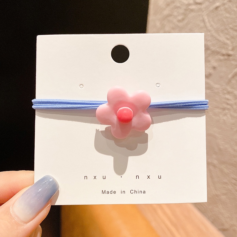 Dây Buộc Tóc Cao Su Kiểu Hàn Quốc Đơn Giản Thời Trang Cho Nữ