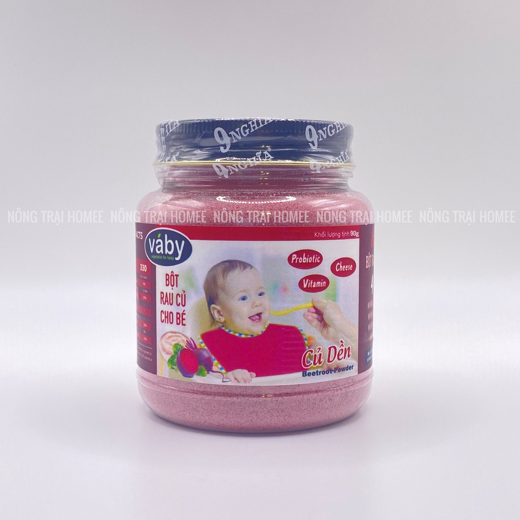Bột nêm Rau Củ & Phô Mai dành cho bé ăn dặm VABY hủ 90g - Gia vị nêm và rắc dành cho bé từ 6 tháng tuổi