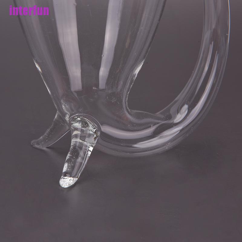 Ly Thủy Tinh Uống Rượu Whiskey Cách Nhiệt Có Tay Cầm