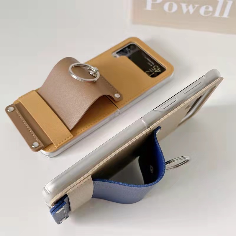 Ốp Điện Thoại Nắp Gập Có Vòng Nhẫn Cho Samsung Galaxy Z Flip 4 Z Flip 3