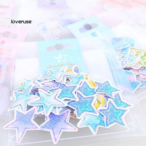 Bộ 70 hình dán trang trí album/sổ tay/nhật ký thủ công xinh xắn đáng yêu
