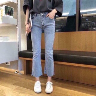 [FREESHIP - HÀNG LOẠI 1] QUẦN JEANS ỐNG LOE XANH MÀI