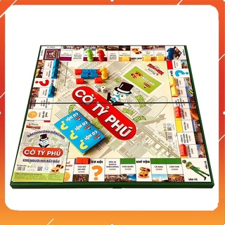 Cờ tỷ phú sato - bộ cờ tỷ phú việt nam thử thách làm giàu size 31x31cm - trò chơi gia đình dạy con tư duy làm giàu