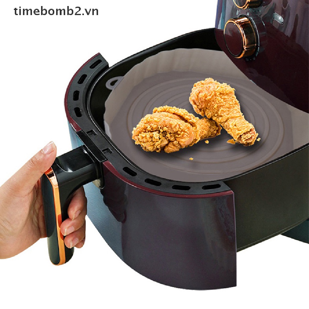 Nồi Chiên Không Dầu Chống Dính 18cm Bằng Silicone Tiện Dụng