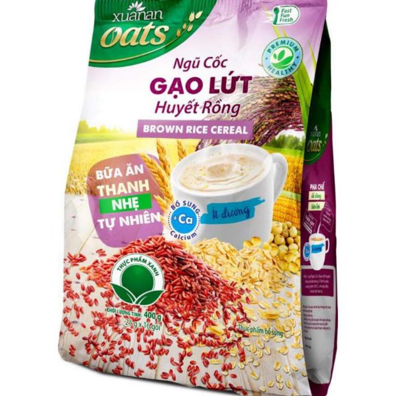 Bột NGŨ CỐC GẠO LỨT HUYẾT RỒNG - Xuân An Oats