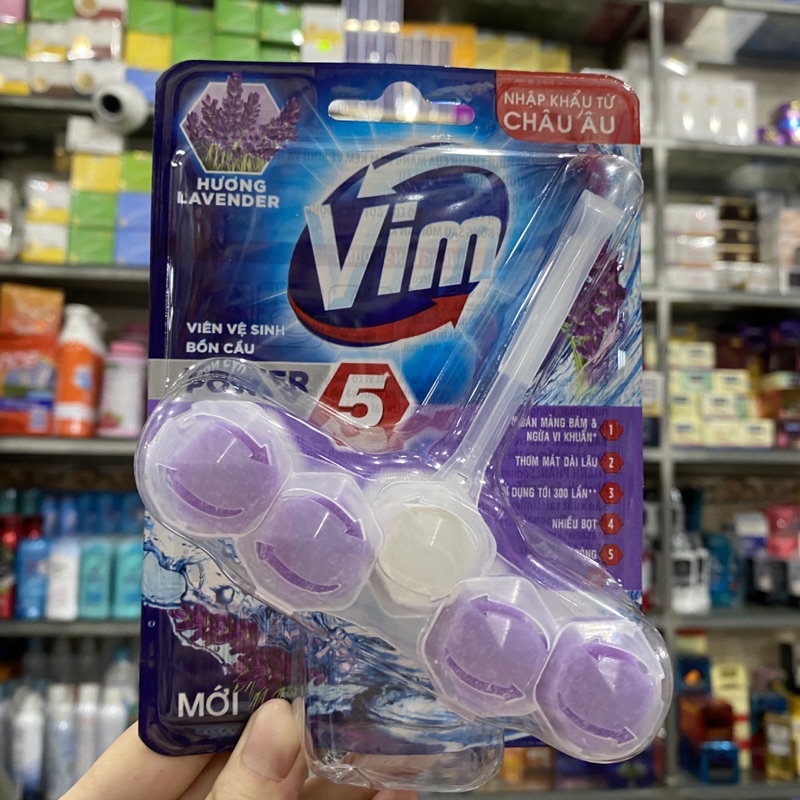 Viên vệ sinh bồn cầu VIM hương lavender 55g