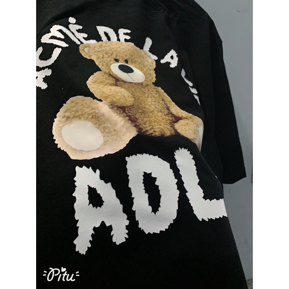 Áo thun unisex ADLV mẫu gấu Teddy Bear cực cool kèm ảnh thật hình in sắc nét