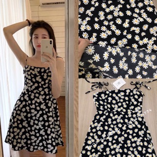 ĐẦM 2 DÂY HOA CÚC NGẮN