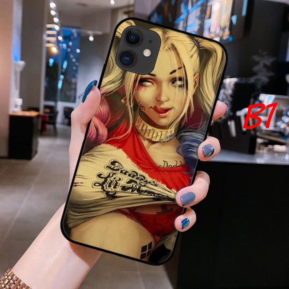 Ốp điện thoại in hình Harley Quinn Joker thích hợp cho iPhone 11 Pro Max XS MAX XR X 8 7 6s 6 Plus
