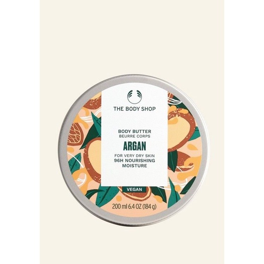 Bơ dưỡng thể The Body Shop Wild Argan Oil Nourishing Body Butter 200ml - 49202