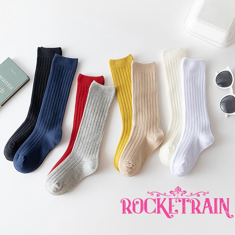 Vớ Đan Len Cao Đến Đầu Gối Màu Sắc Xinh Xắn Dành Cho Các Bé