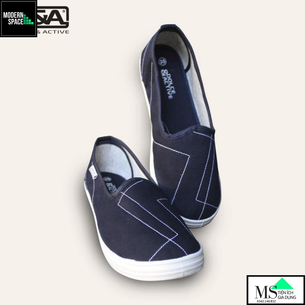 (Trẻ em) Giày Lười Slip-on - Bé gái D&A EPG1922 (Phân phối Chính Hãng)