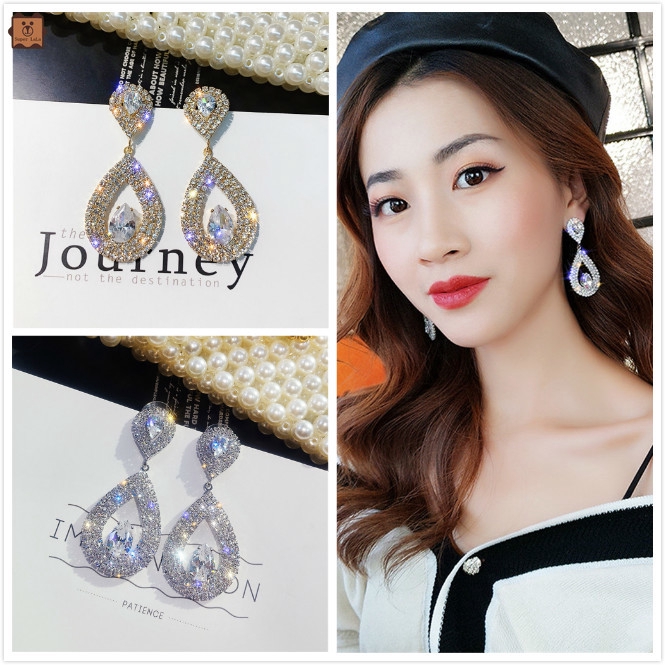 Cod In Stock New Khuyên Tai Nữ Trang Dáng Dài Tạo Hình Độc Đáo