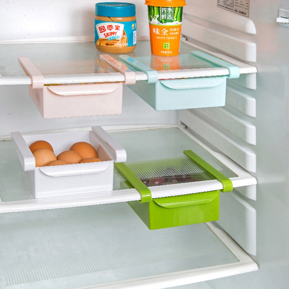 Khay lưu trữ trong tủ lạnh, có thể kéo ra/vào đa năng, tiện ích - AMZ