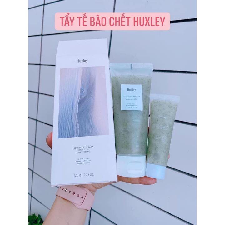 Tẩy tế bào chết mặt huxley scrub mask 120g, tẩy da chết huxley chiết xuất từ xương rồng