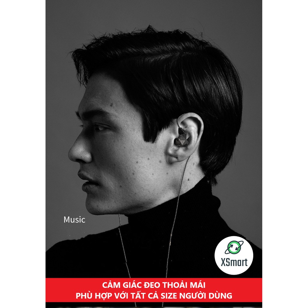 Tai Nghe Phone Nghe Nhạc Chơi Game QKZ AK2 Pro 2023 Mới Nhất Âm Thanh Super Bass, Dây Chống Rối, Có Mic Đàm Thoại