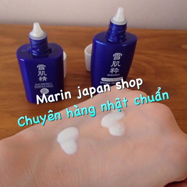 (Có video mua hàng)Chống nắng KOSE sekkisei MILK và KOSE GEL Nhật Bản