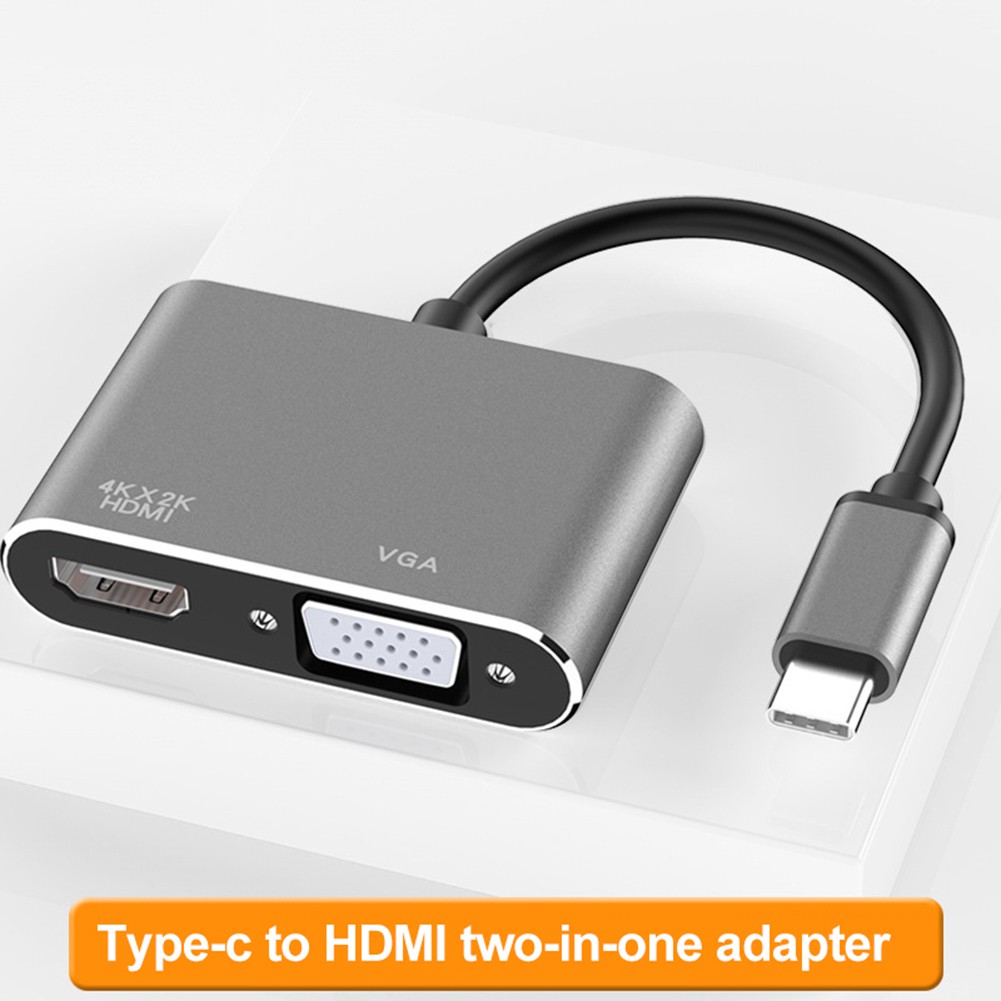 Dây Cáp Chuyển Đổi Usb 3.1 Type-c Sang 4kx2k Hdmi Vga Cho Macbook