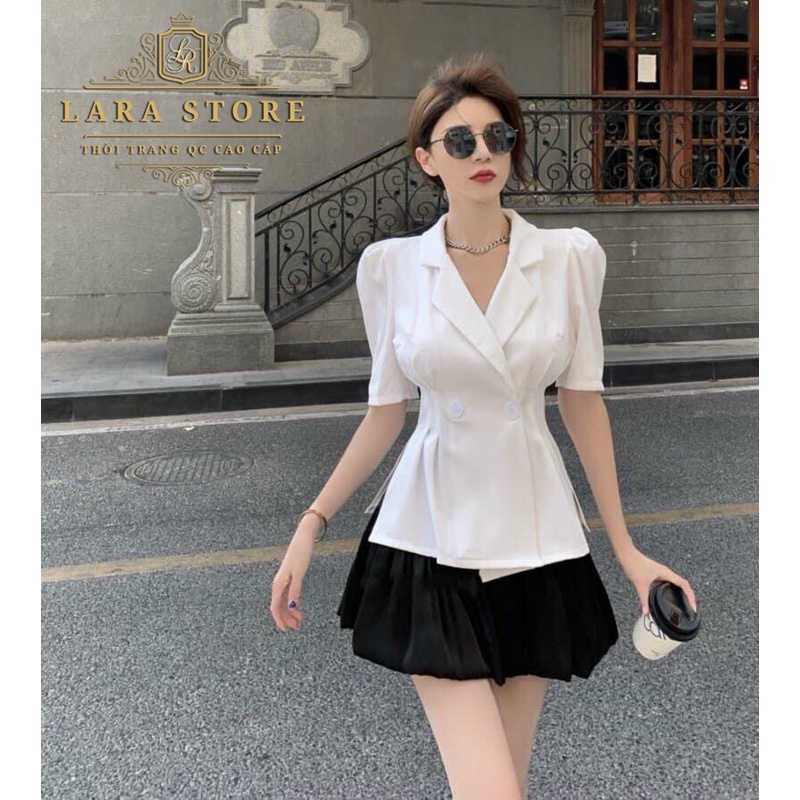 Set Áo Vest Xẻ Mix Chân Váy (B01)