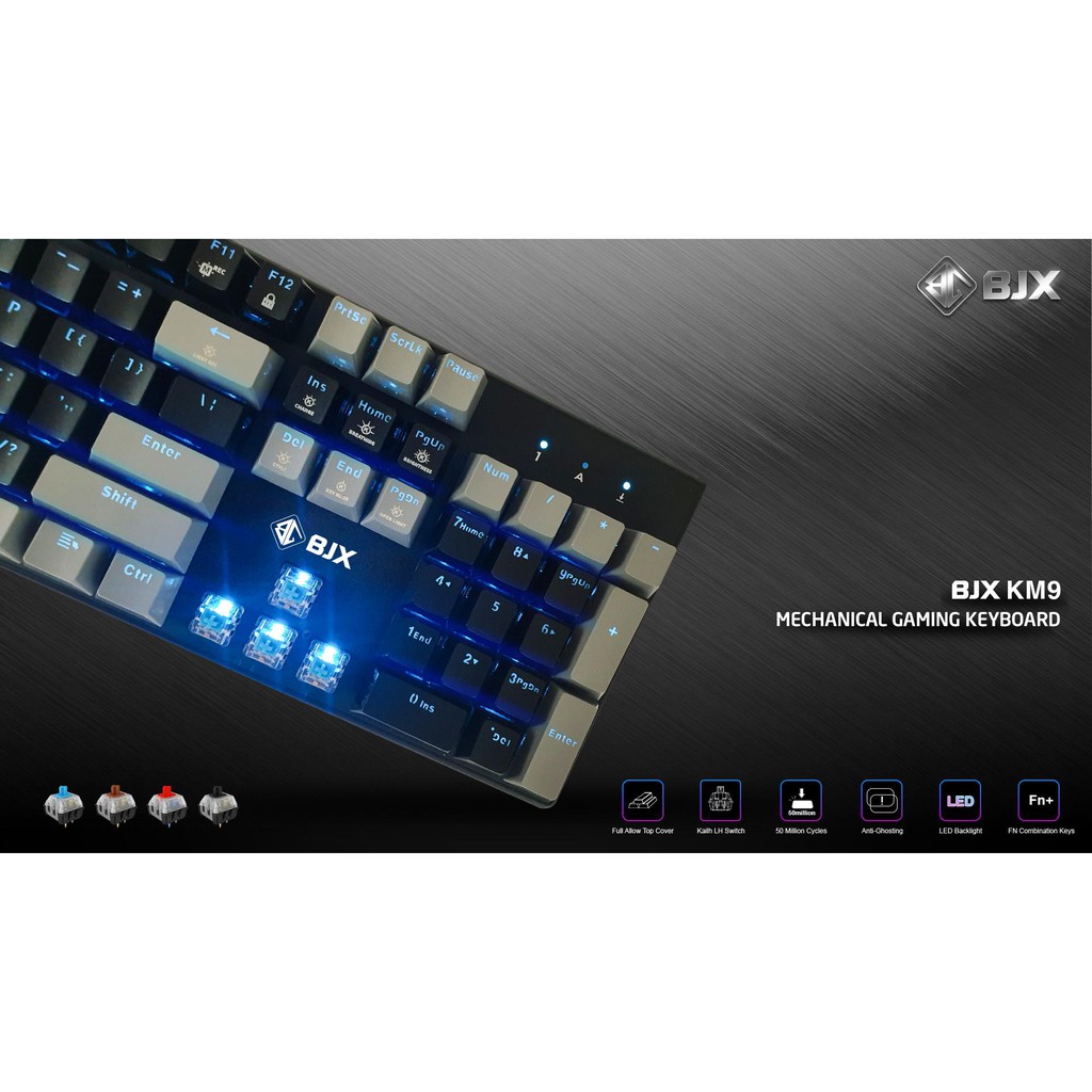 BÀN PHÍM CƠ BJX KM9 Full Size - Hàng Chính hãng | BigBuy360 - bigbuy360.vn
