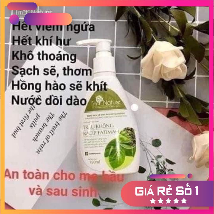 [ GIÁ TƯƠNG TÁC ]  DDVS  1 chai Dung dịch vệ sinh phụ nữ trầu không I'm Nature 150ml