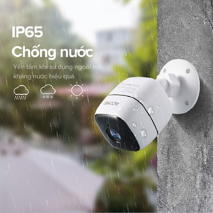 Camera IP Wifi Thông Minh Ngoài Trời ACOME APC04 - Độ Phân Giải 1080P