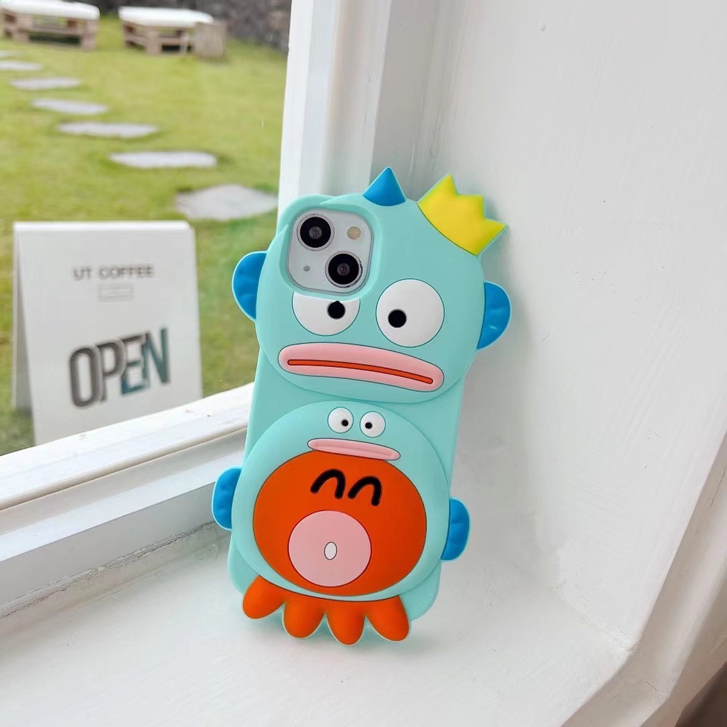 Ốp Điện Thoại Silicon Mềm Hình Quái Vật Cá 3D Cho Iphone 12 pro max 11 pro max xs max xr x 13promax