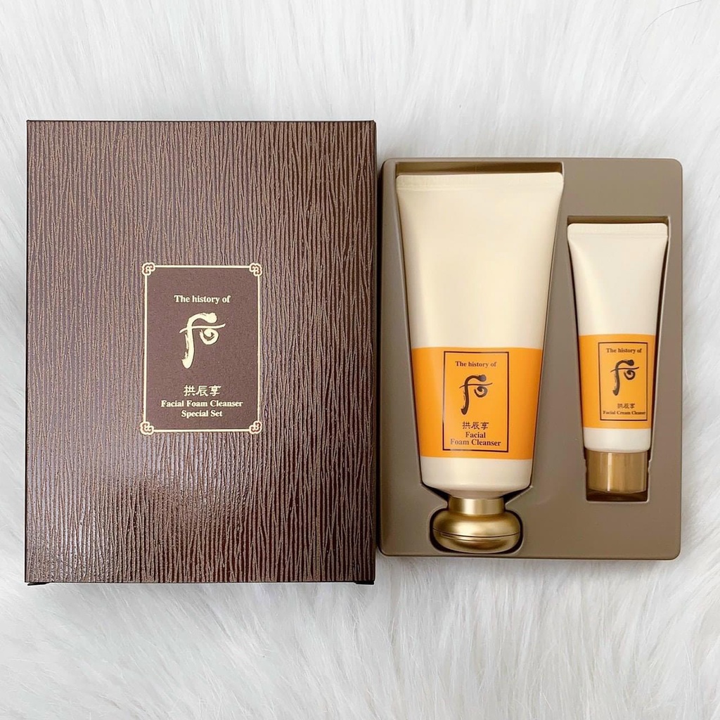 SET SỮA RỬA MẶT WHOO 180ml