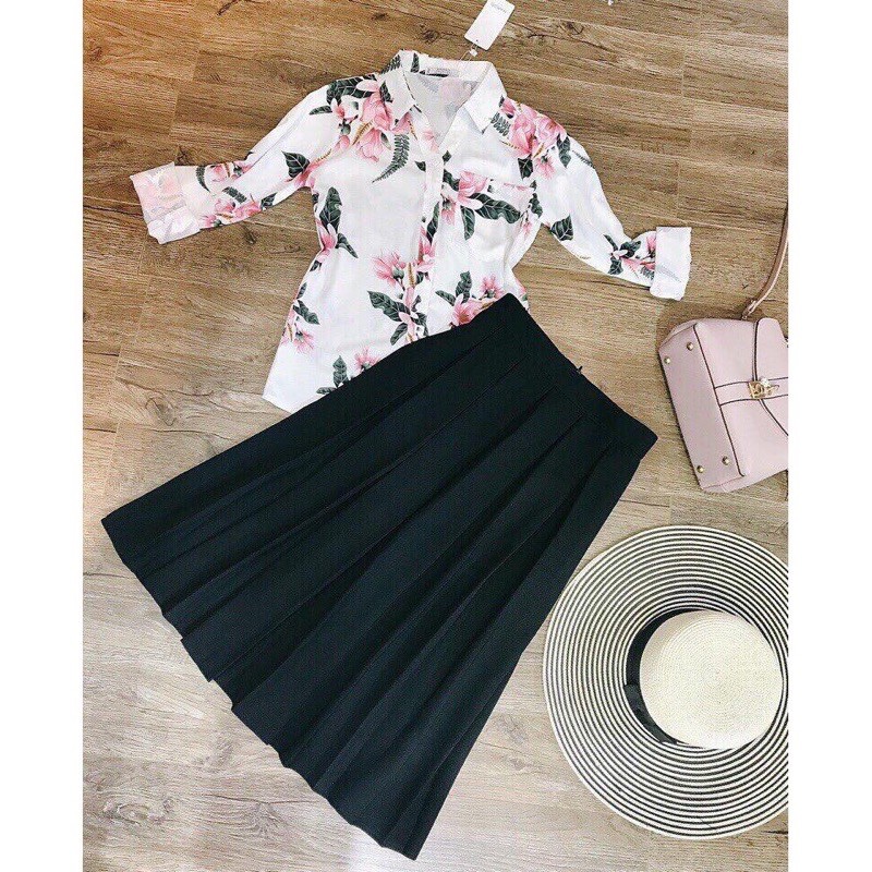 Chân váy xếp ly công sở siêu Hot_450