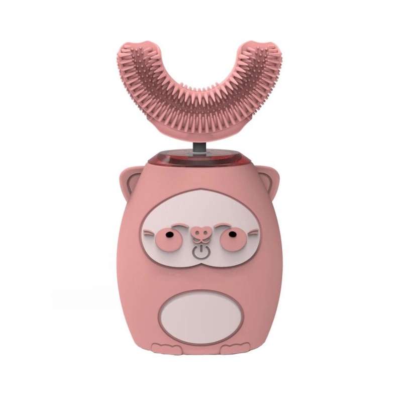 Bàn chải đánh răng cho bé Healthy Baby ,Bàn chải điện cho bé đầu chữ U cho trẻ từ 2-9 tuổi