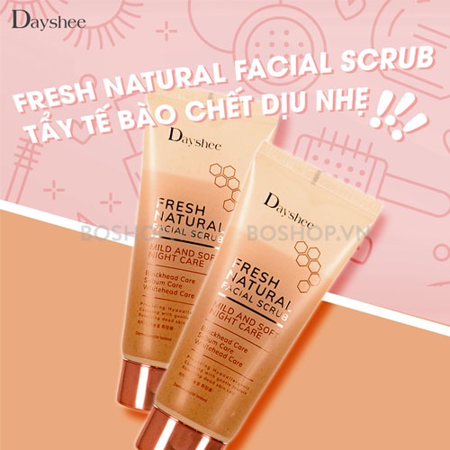 GEL TẨY TẾ BÀO CHẾT DỊU NHẸ CHO DA DAYSHEE FRESH NATURAL FACIAL SCRUB 100ML CHÍNH HÃNG - 9252