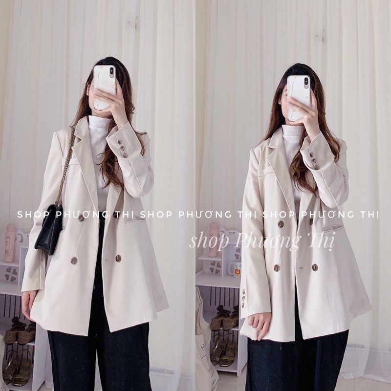 Áo blazer - vest túi ngực phong cách Hàn Quốc (hình thật/sẵn)