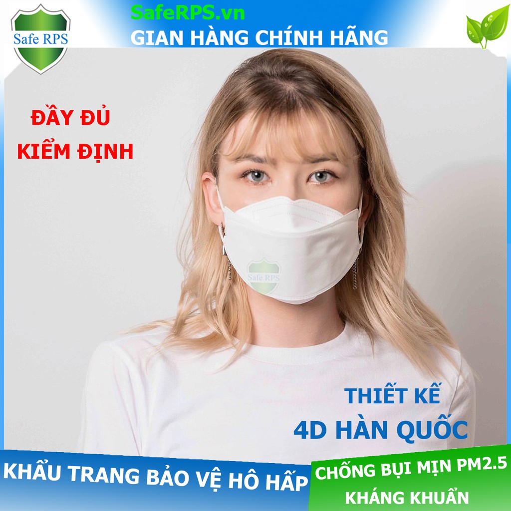 Khẩu trang hàn quốc 4D cao cấp Korea KF94 , kháng khuẩn , chống bụi mịn Pm2.5 , thoáng mát , teen , hot trend