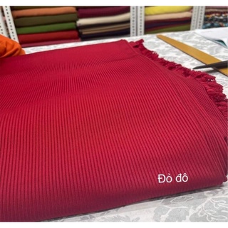 Vải thun cotton gân tăm