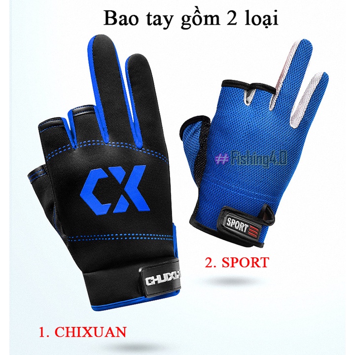 Gang tay câu cá,bao tay tập gym,chơi thể thao,gang tay lao động CHUXIAN - AA15