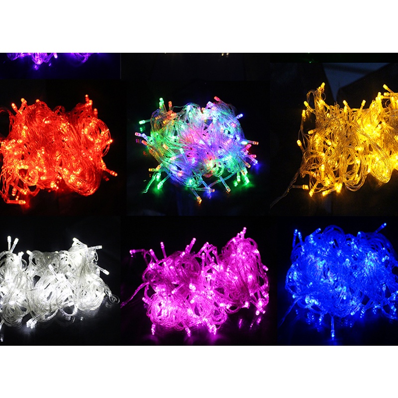 Dây đèn chớp trang trí noel - đèn nháy noel 4m – 8m các màu