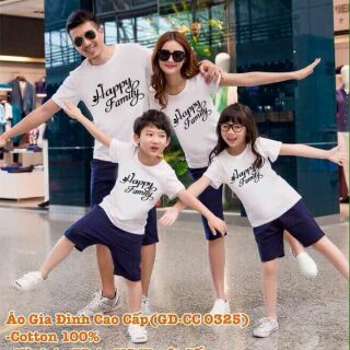 Set 4 áo gia đình giá rẻ