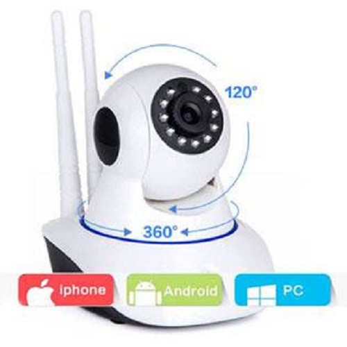 Camera an ninh wifi 2 râu (Loại tốt - Bán chạy) camhi