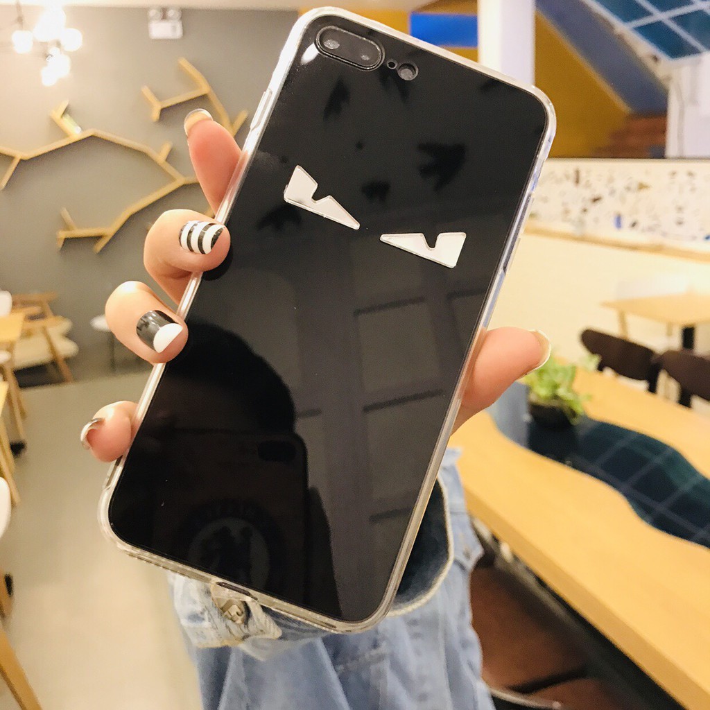 [ IPHONE ] Ốp Lưng Đôi Mắt Gương 3D - Lưng Silicon Giả Kính, Chữ Gương - C009 | BigBuy360 - bigbuy360.vn
