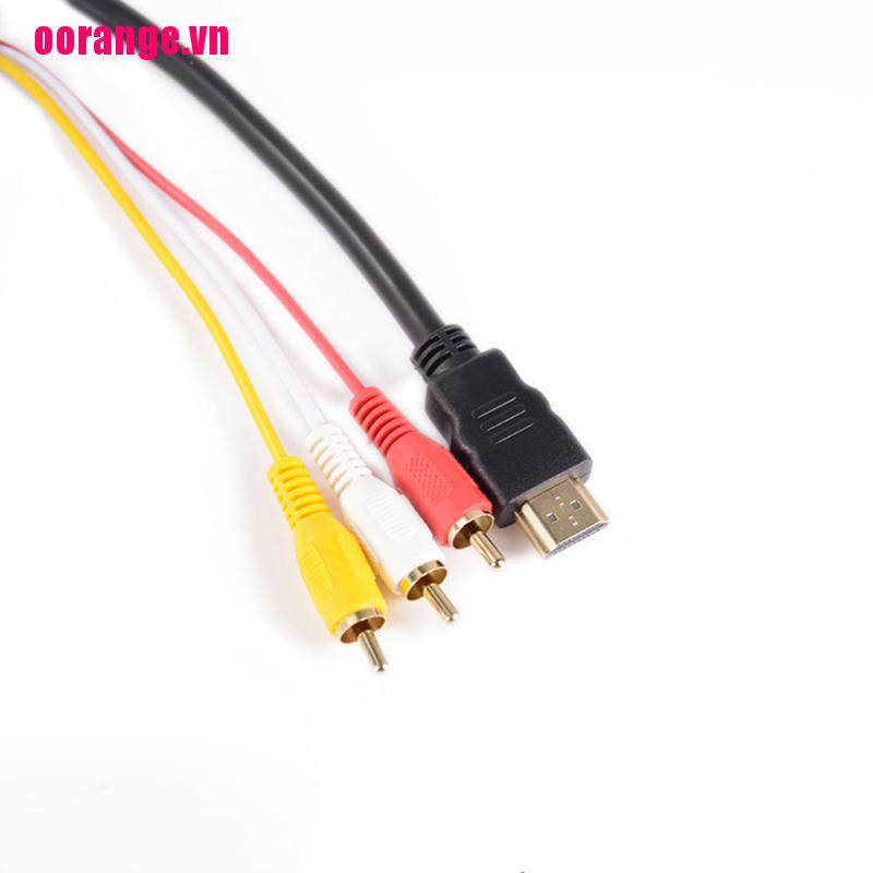 Cáp Chuyển Đổi Hdmi Sang 3 Rca Video Audio Av 1.5m Cho 1080p Hdtv | BigBuy360 - bigbuy360.vn