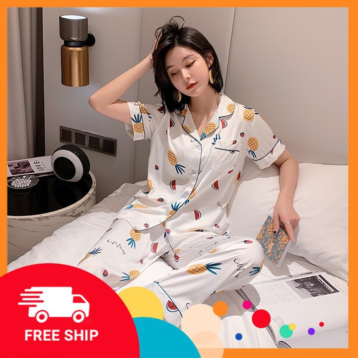 [SiêuHot] ❊Bộ pijamalụa mặc nhà cao cấp❊ y hình 100% chất lụa tơ mềm đẹp