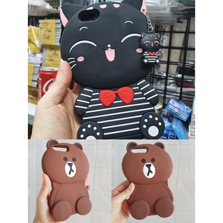 Ốp lưng iPhone 6plus, 7plus/8plus dẻo hình gấu 3D siêu kute