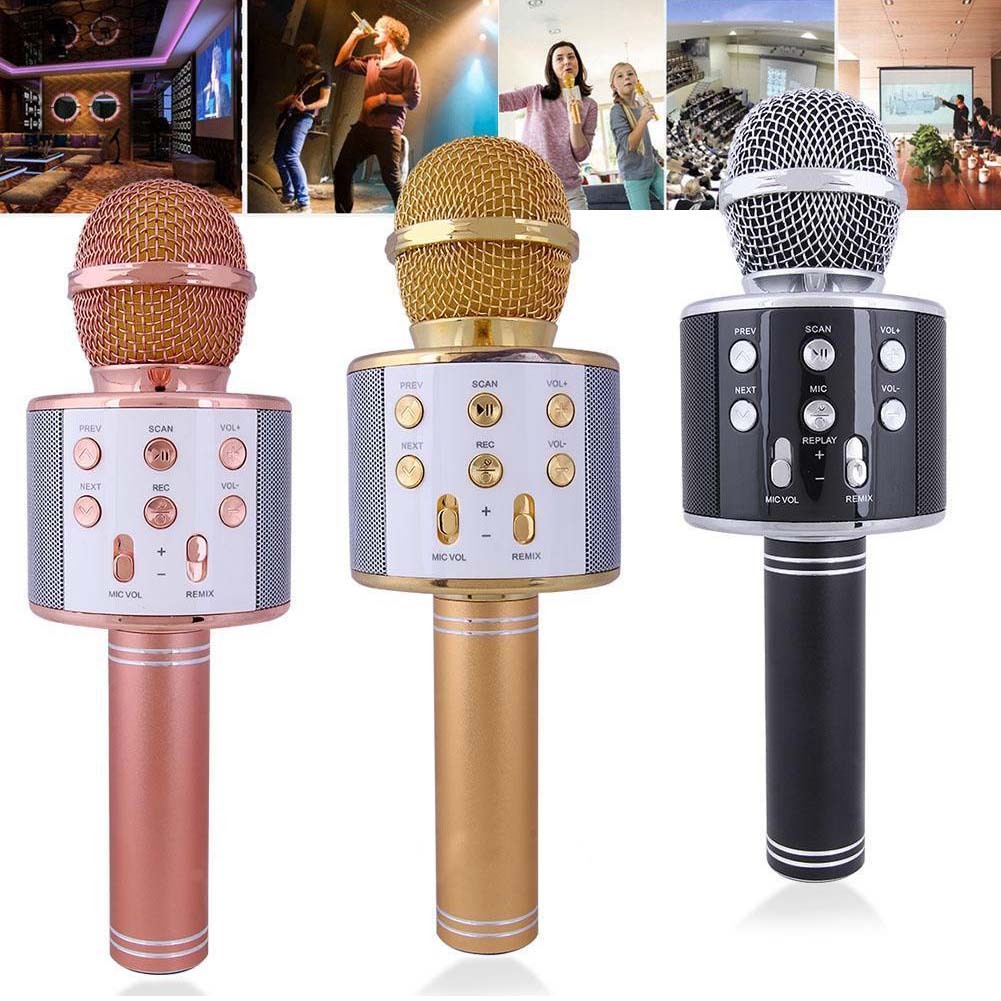 Micro Bluetooth Không Dây Hát Karaoke KTV
