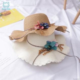 Nón Cối Phối Hoa Cho Bé Gái