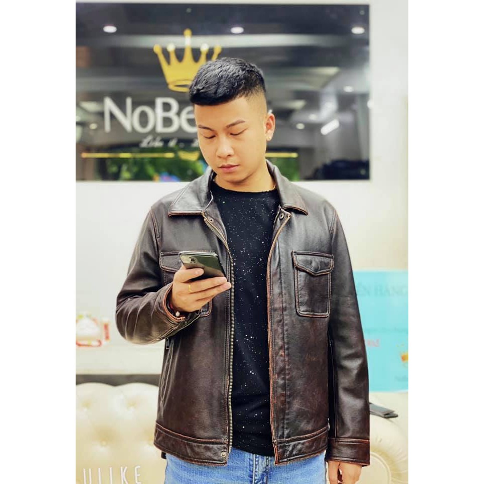 ÁO DA BÒ 2 TÚI HỘP