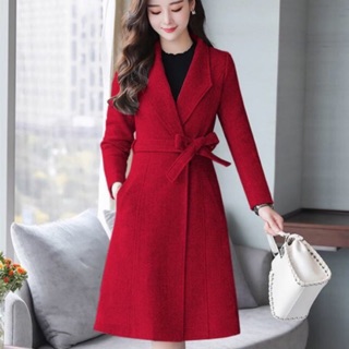 Áo khoác dạ cổ vest dáng dài cao cấp đủ size 40-75kg