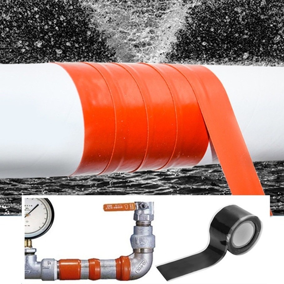 Cuộn Băng Keo Silicone Cách Điện Chống Rò Rỉ Chống Thấm Nước Dài 1m