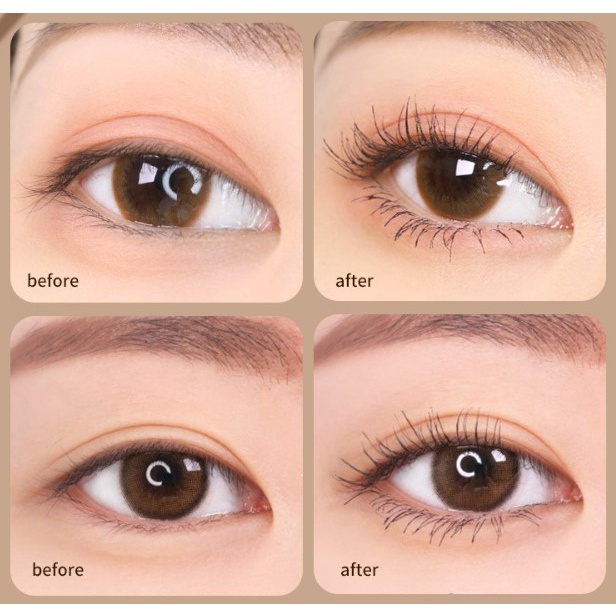 Mascara HANRU đầu mảnh 2.5mm chải mi trên và dưới cong dày tự nhiên